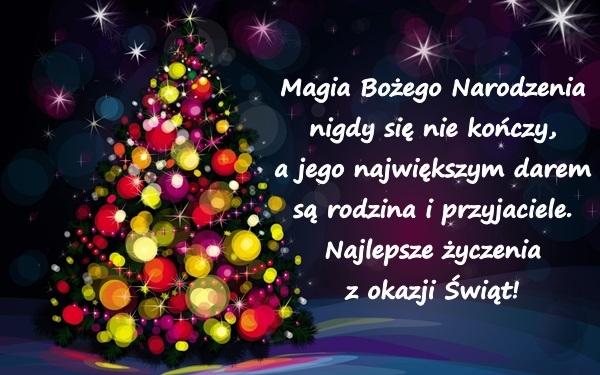 Magia Bożego Narodzenia nigdy się nie kończy, a jego największym darem są rodzina i przyjaciele. Najlepsze życzenia z okazji Świąt!